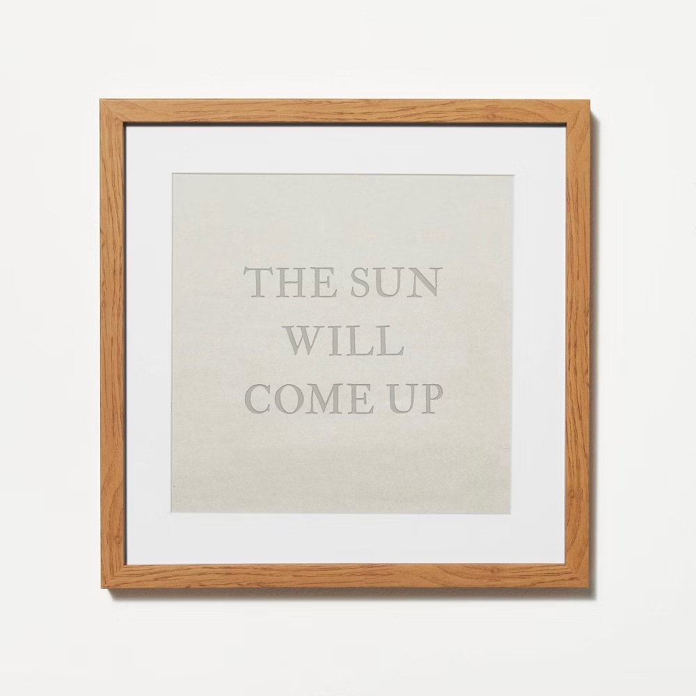 Studio McGee Wall Art - "The Sun Will Come Up"
